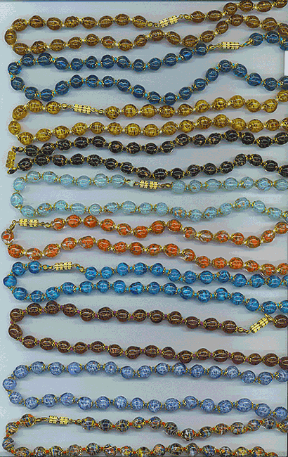 16 inch Murano Glass Bead Necklaces