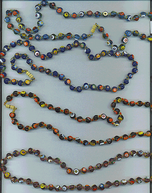 22 inch Murano Glass Millefiori Bead Necklaces